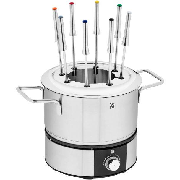 Lono Fondue-Set silber, mit 8 Stäbchen