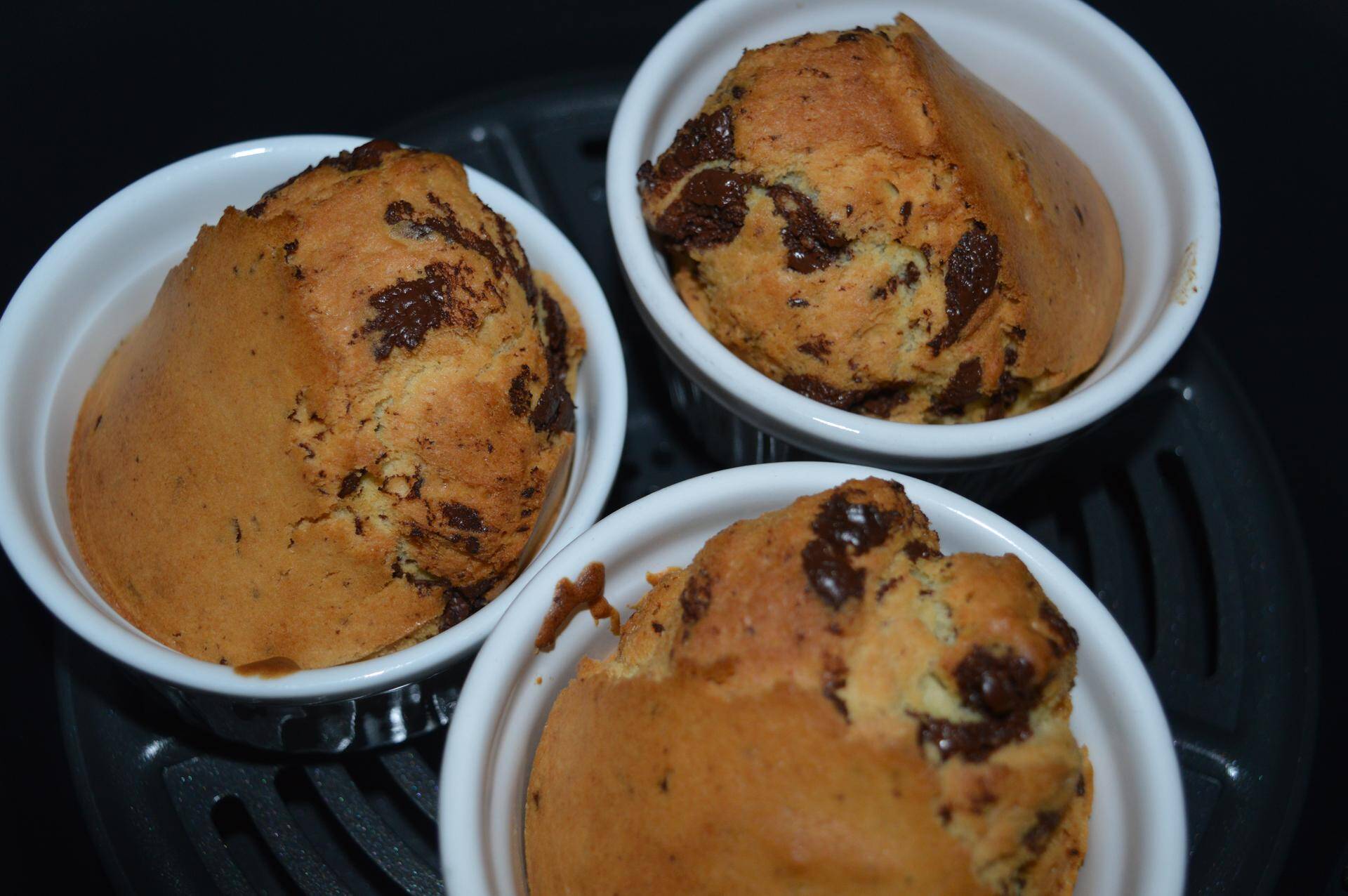 Fertige Muffins im Airfryer