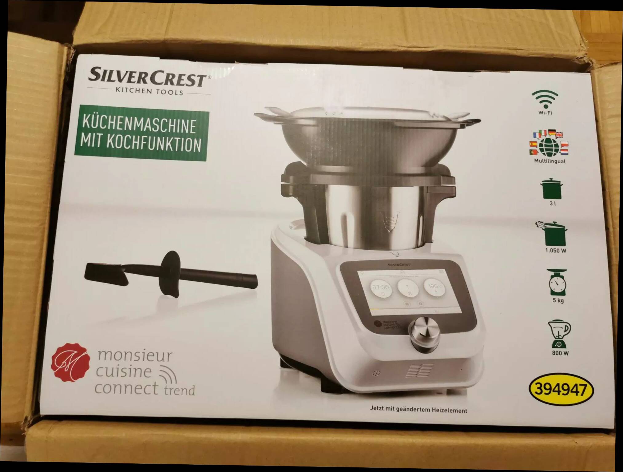 Accessorio Per Monsieur Cuisine Connect - Chiave Rotante In PLA Per Rimuovere L'Impasto (Myfuturshop®, Colore Nero) - 3