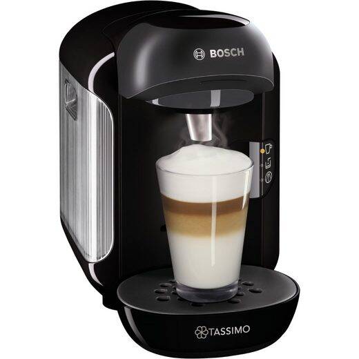 Tassimo Kaffeepadmaschine schwarz von vorne