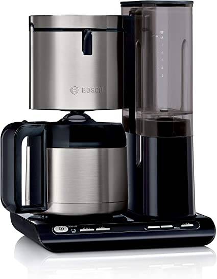 Bosch Filtermaschine schwarz-silber von der Seite