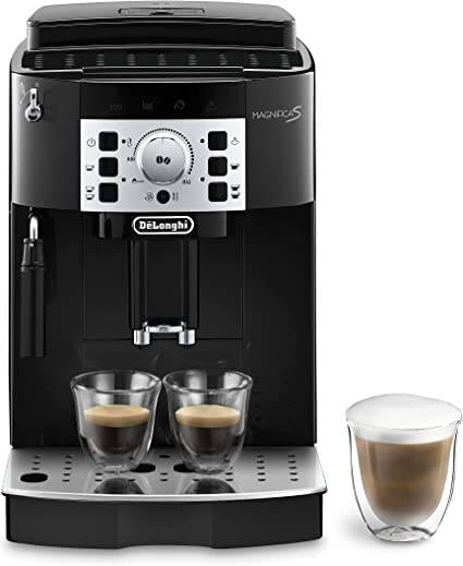 DeLonghi Kaffeevollautomat schwarz, von vorne