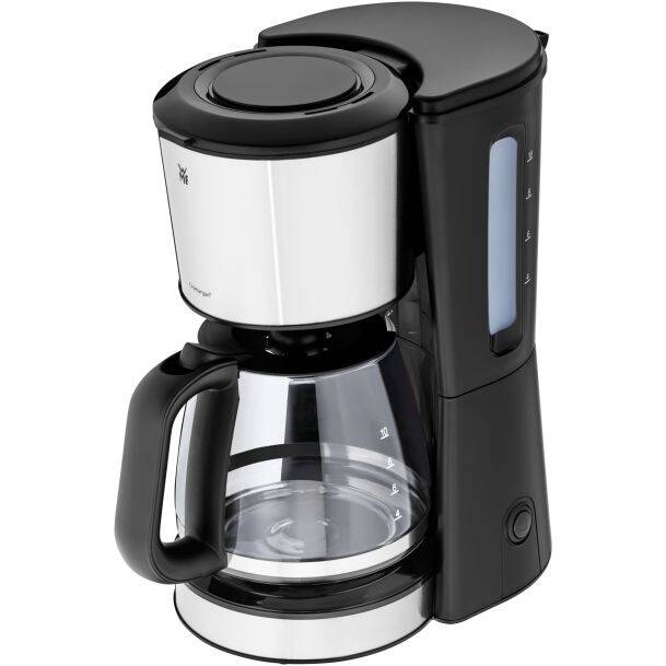 WMF Filterkaffeemaschine mit Glaskanne, silber-schwarz