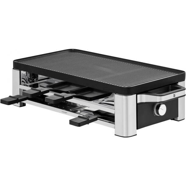 Lono Raclette viereckig in schwarz-silber