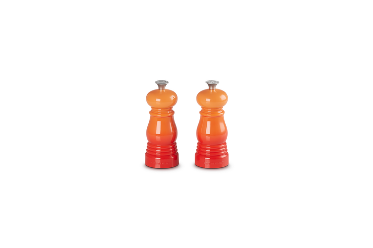 Le Creuset Mini Salz- und Pfeffermühlen Set, orange