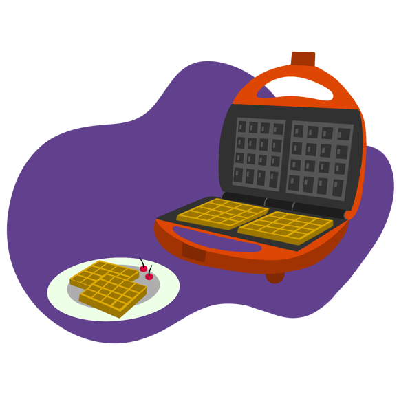 Waffeleisen für belgische Waffeln