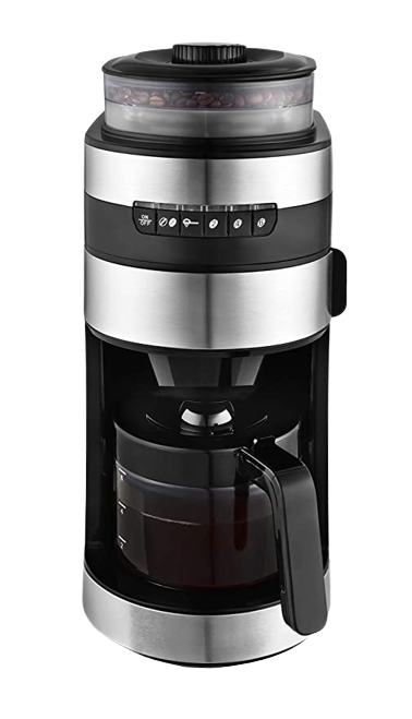 kleine Kaffeemaschine mit Mahlwerk